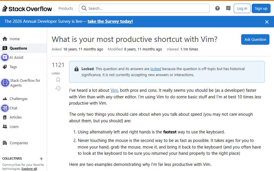 Screenshot of stackoverflow.com captured 2026-07-20